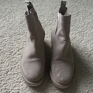 Women's Beige Ankle Boots